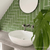 Forest Herringbone Cement Tile